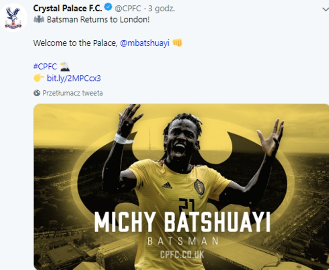 OFICJALNIE! Michy Batshuayi w Crystal Palace!